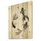 Designart - Monochrome Vintage Fish III - Nautical & Coastal Print on Natural Pine Wood